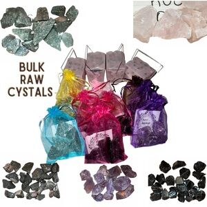 Assorted Bulk Raw Crystals Includes Everything Pictured